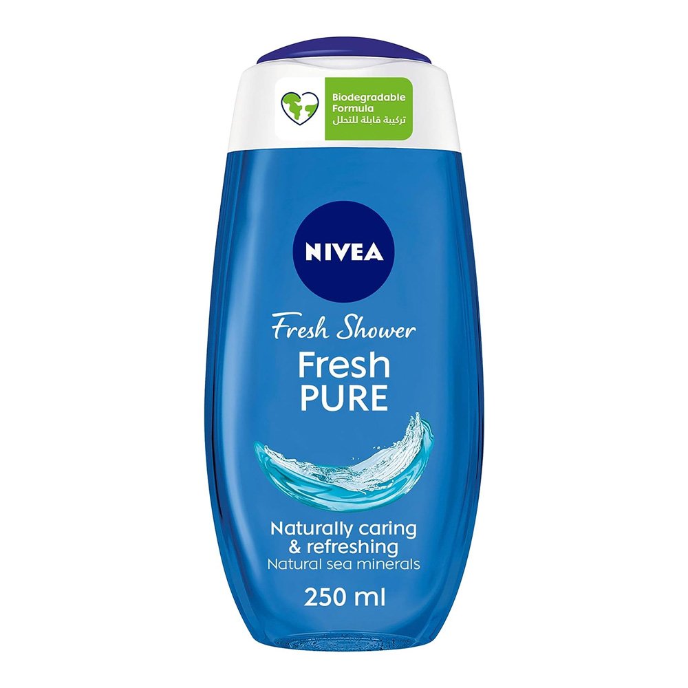 NIVEA SHWR GEL CARE FRSH PURE 250ML