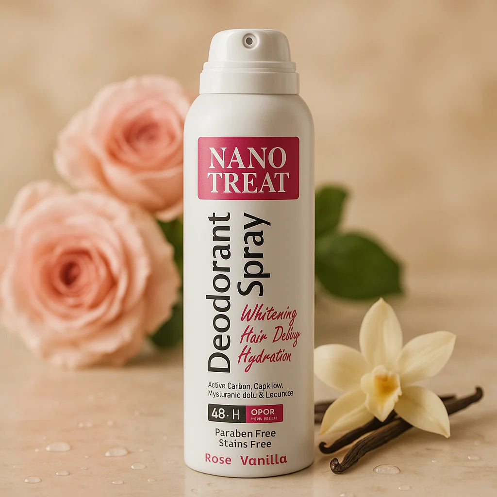 Nano-treat Deodorant Whitening Spray Rose Vanilla