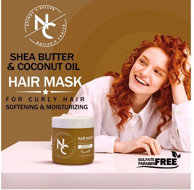 Natives Choice Shea Butter and Coconut Oil Hair Mask 475 ml