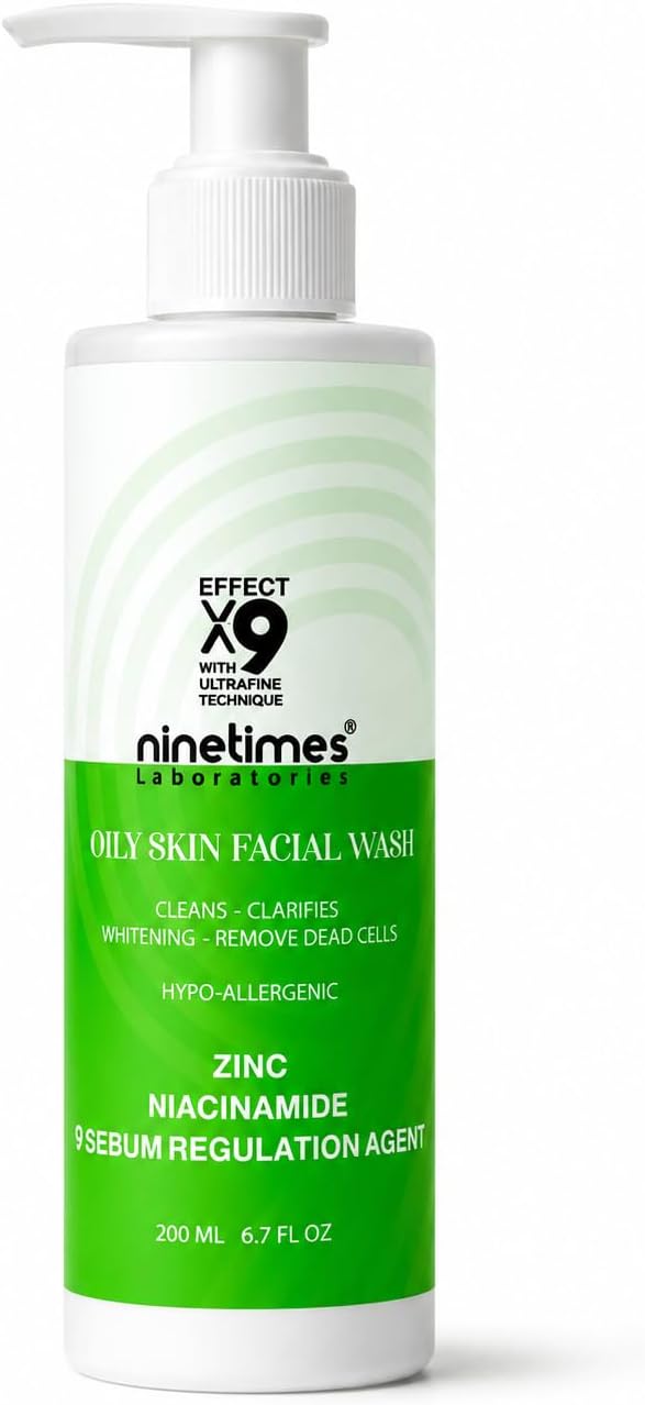 Ninetimes Niacinamide facial wash Cleanser For Oily Skin 200ml