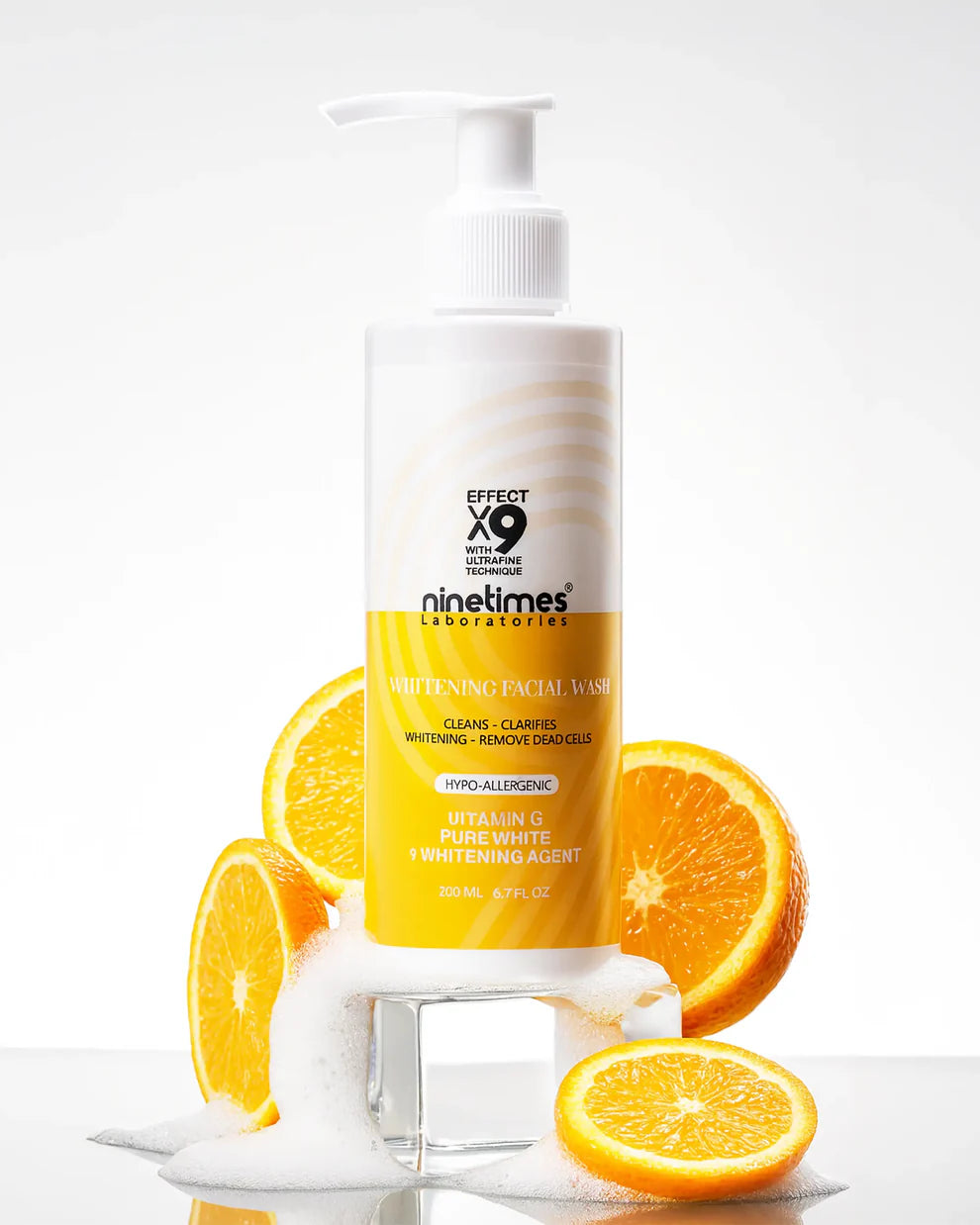 Ninetimes Whitening Facial Wash Vitamin C 200 ml
