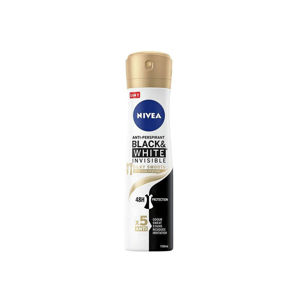 Nivea Spray Black And White Invisible Silky Smooth 150ml