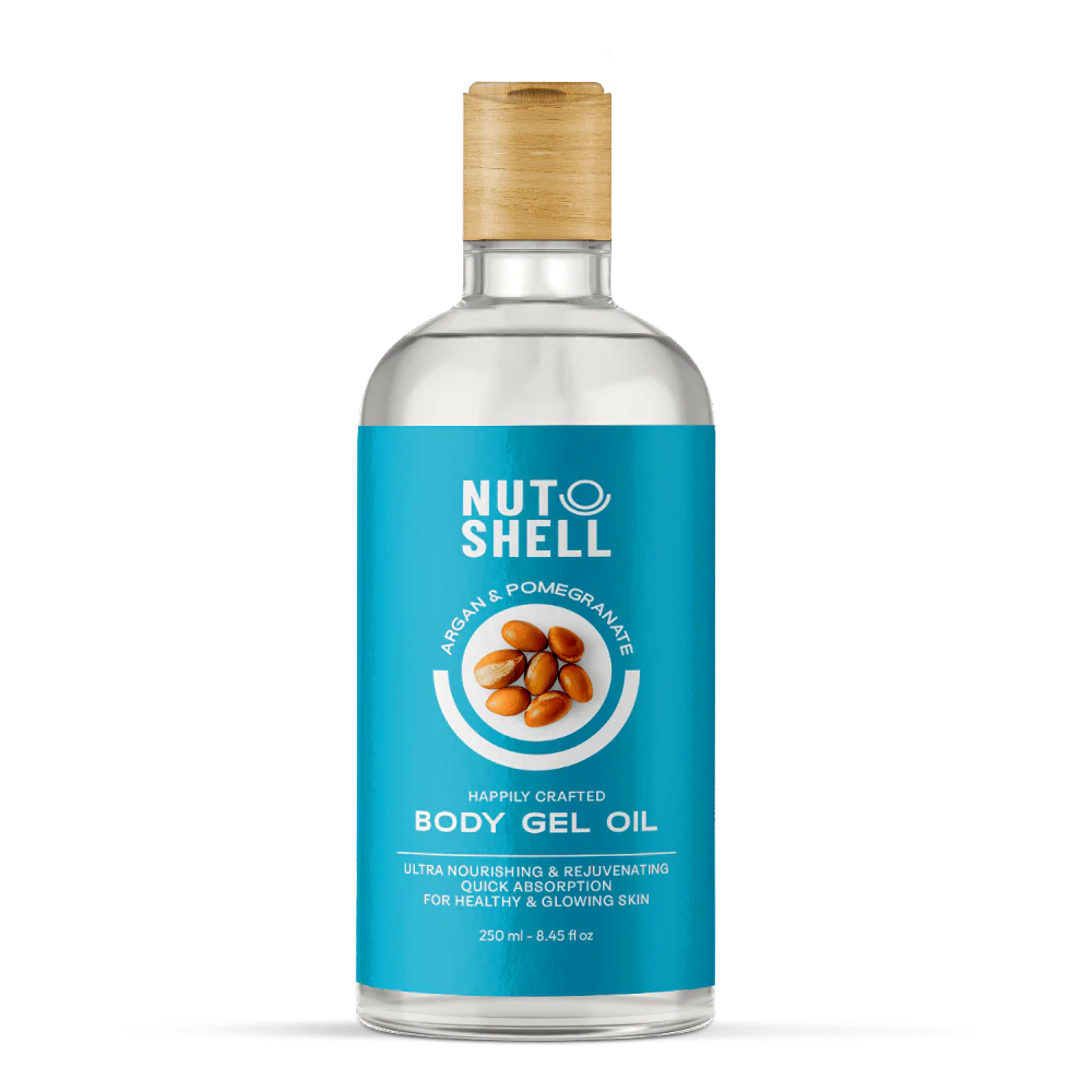 NutShell Argan and Pomegranate Body Gel Oil 250ml