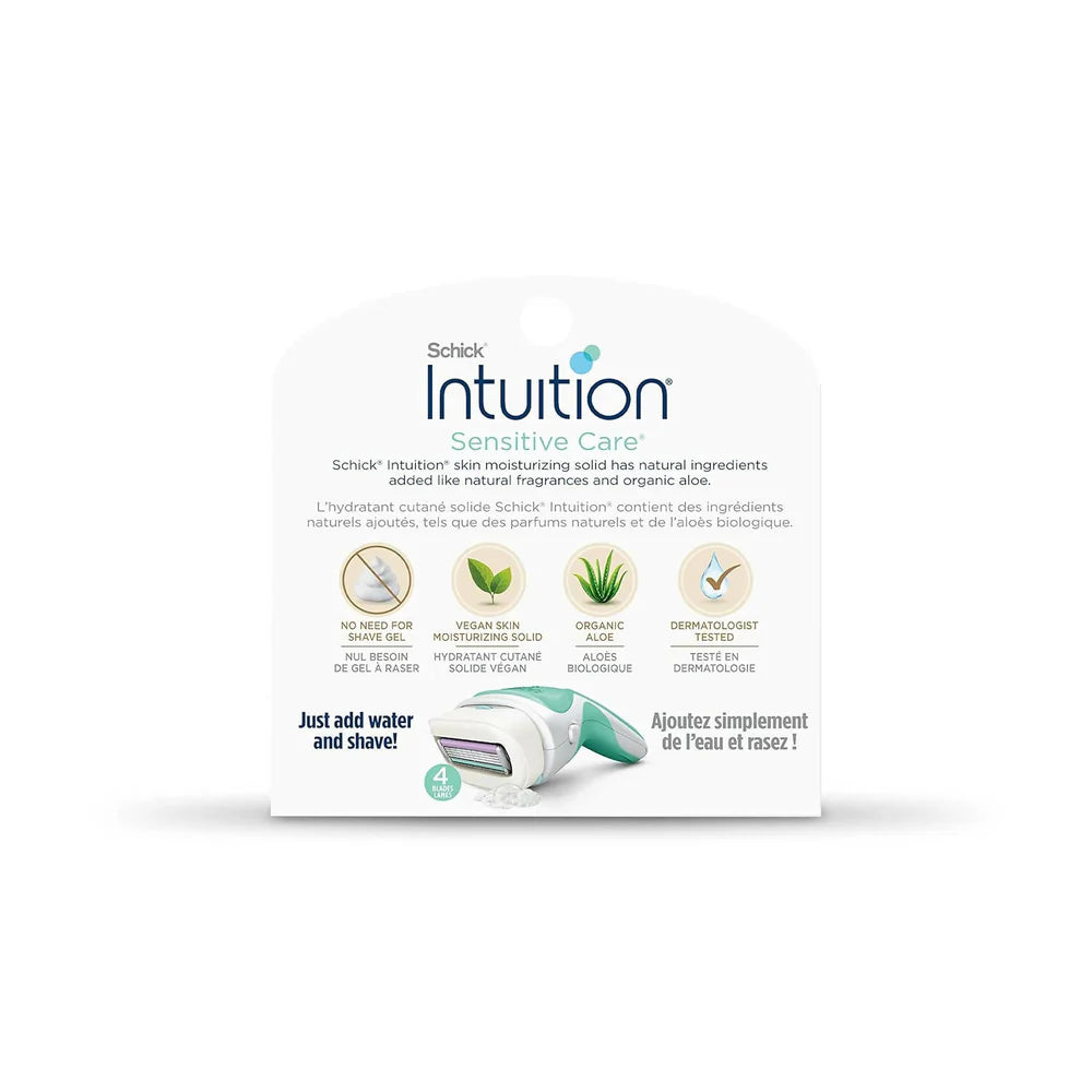Schick Intuition Sensitive Care Razor Refill Cartridges for Women 3 Cartridges