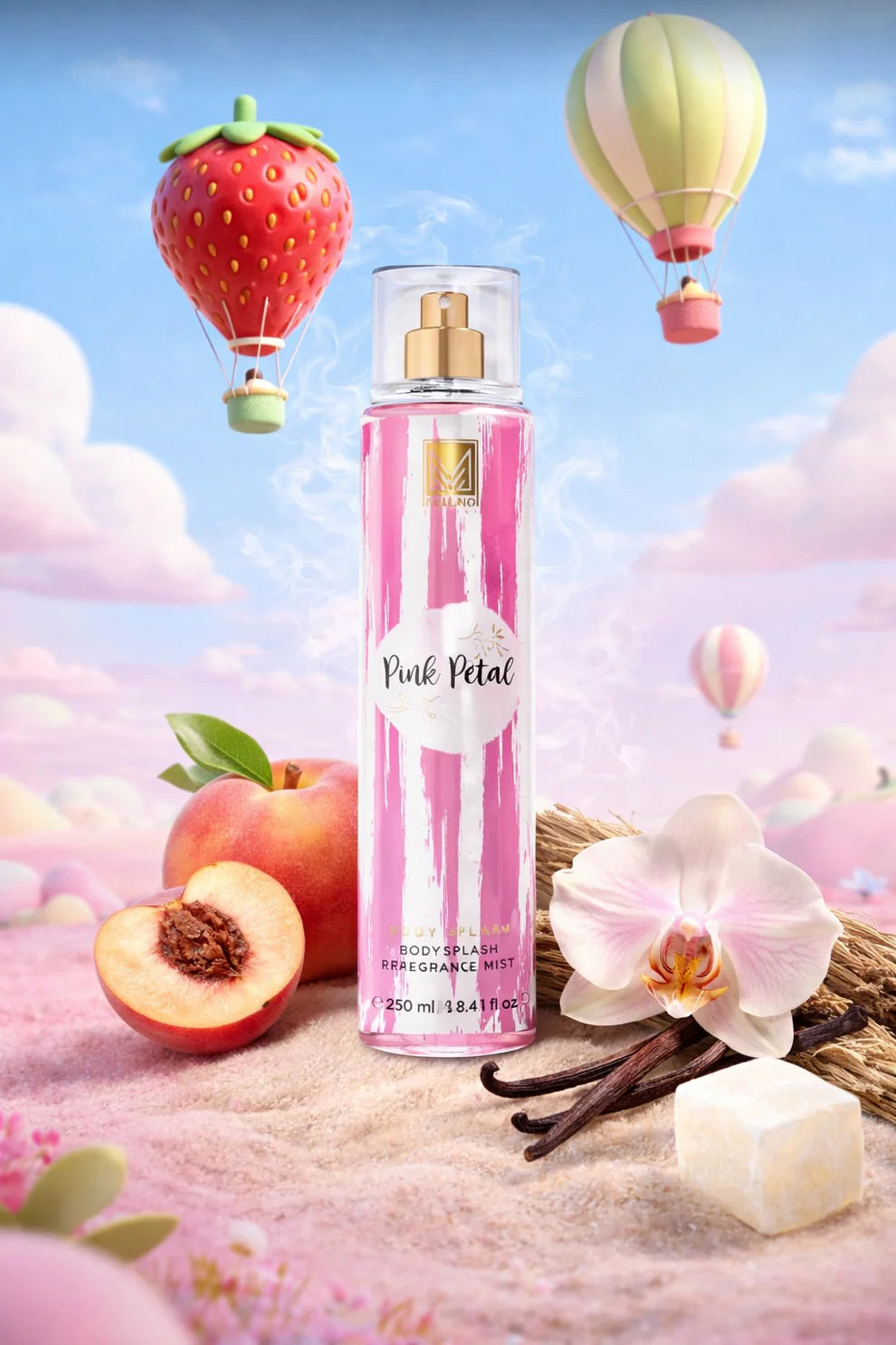 Melano Perfume Body Splash Pink Petal 250ml