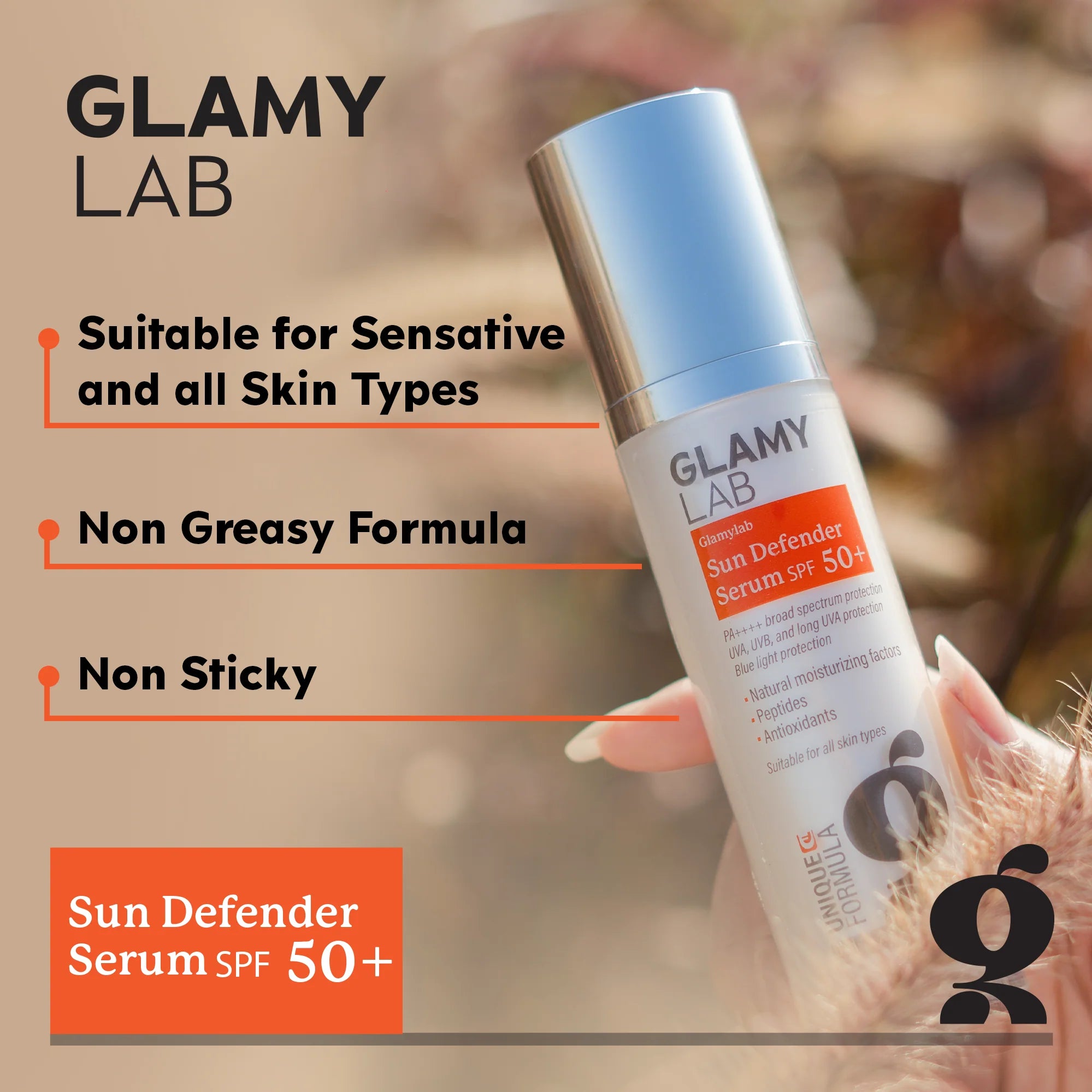 GLAMY LAB Sun Defender SPF 50+ 50 ml