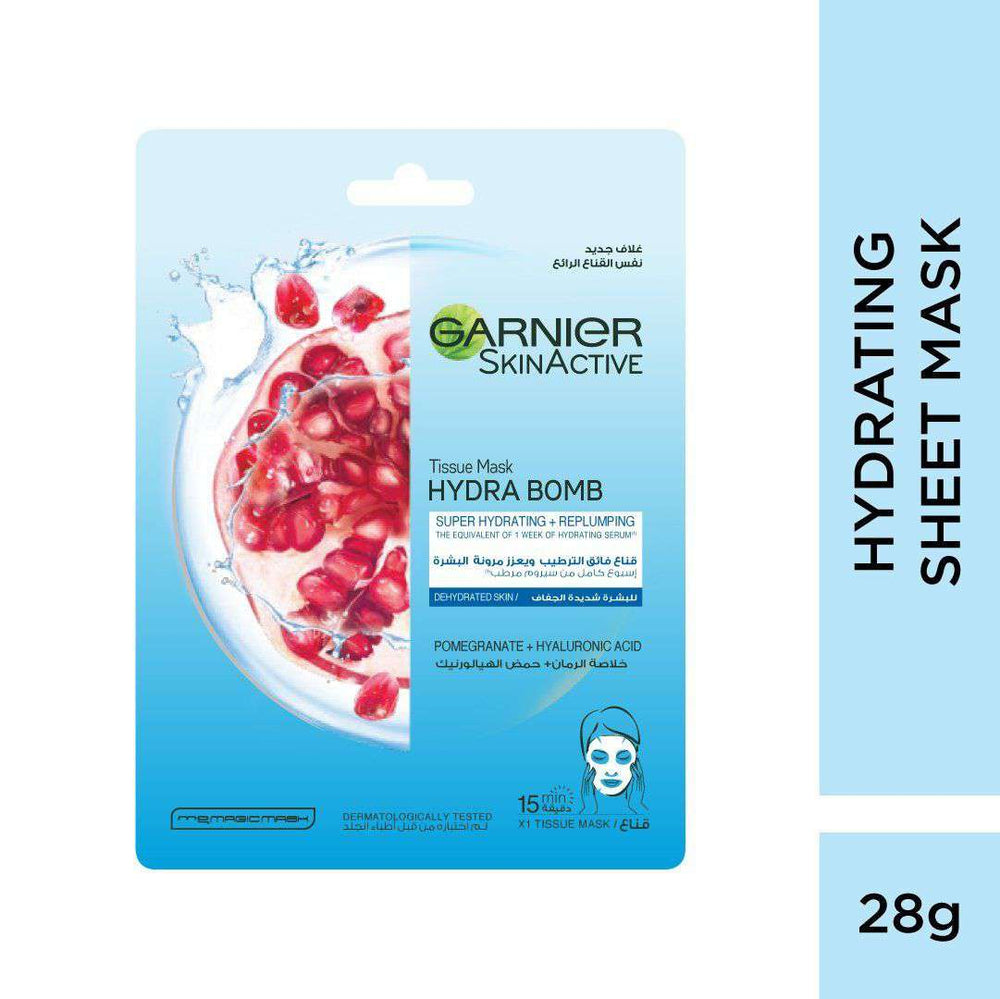 Garnier Moisturizing Hydra Bomb Tissue Mask With Pomegranate