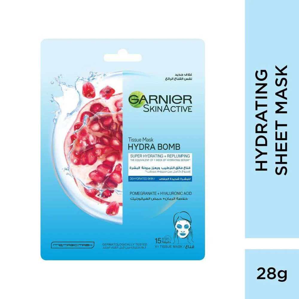 Garnier Moisturizing Hydra Bomb Tissue Mask With Pomegranate