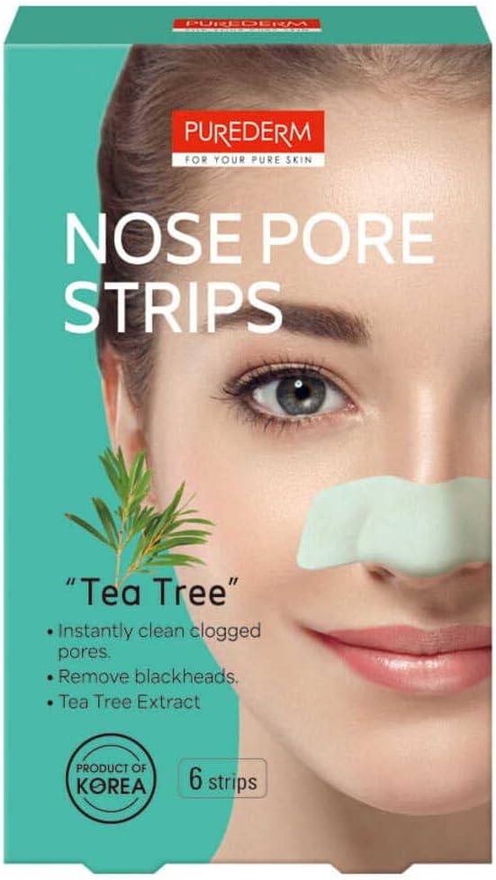 Purederm Nose Pore Strips Tea Tree 6 Strips


