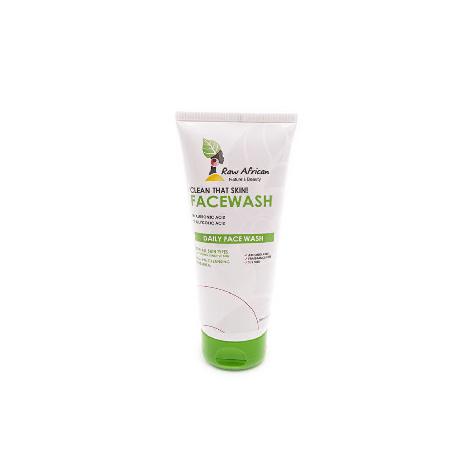 Raw African Face Wash with Hyaluronic Acid 200ml