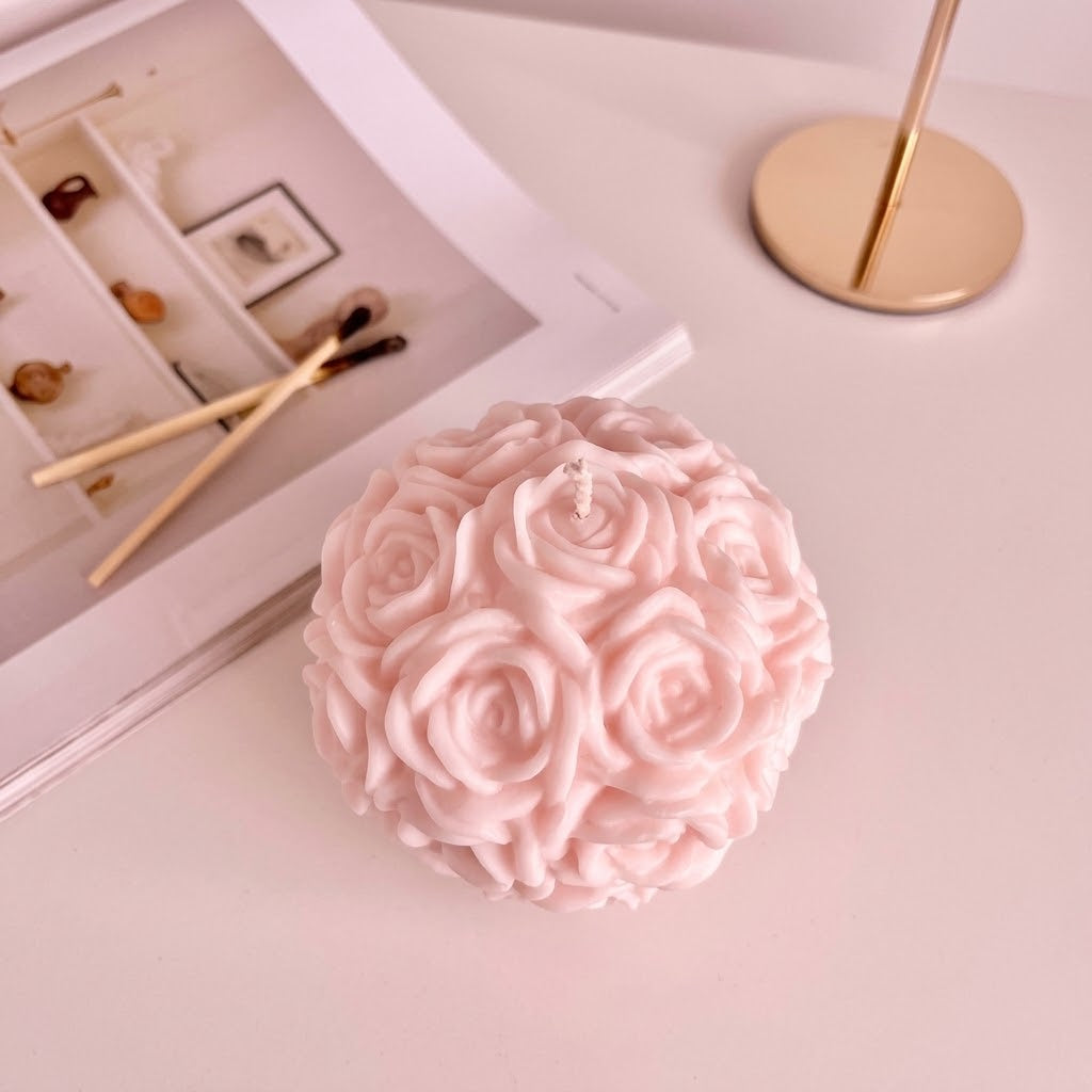 Rose Ball Scented Candle