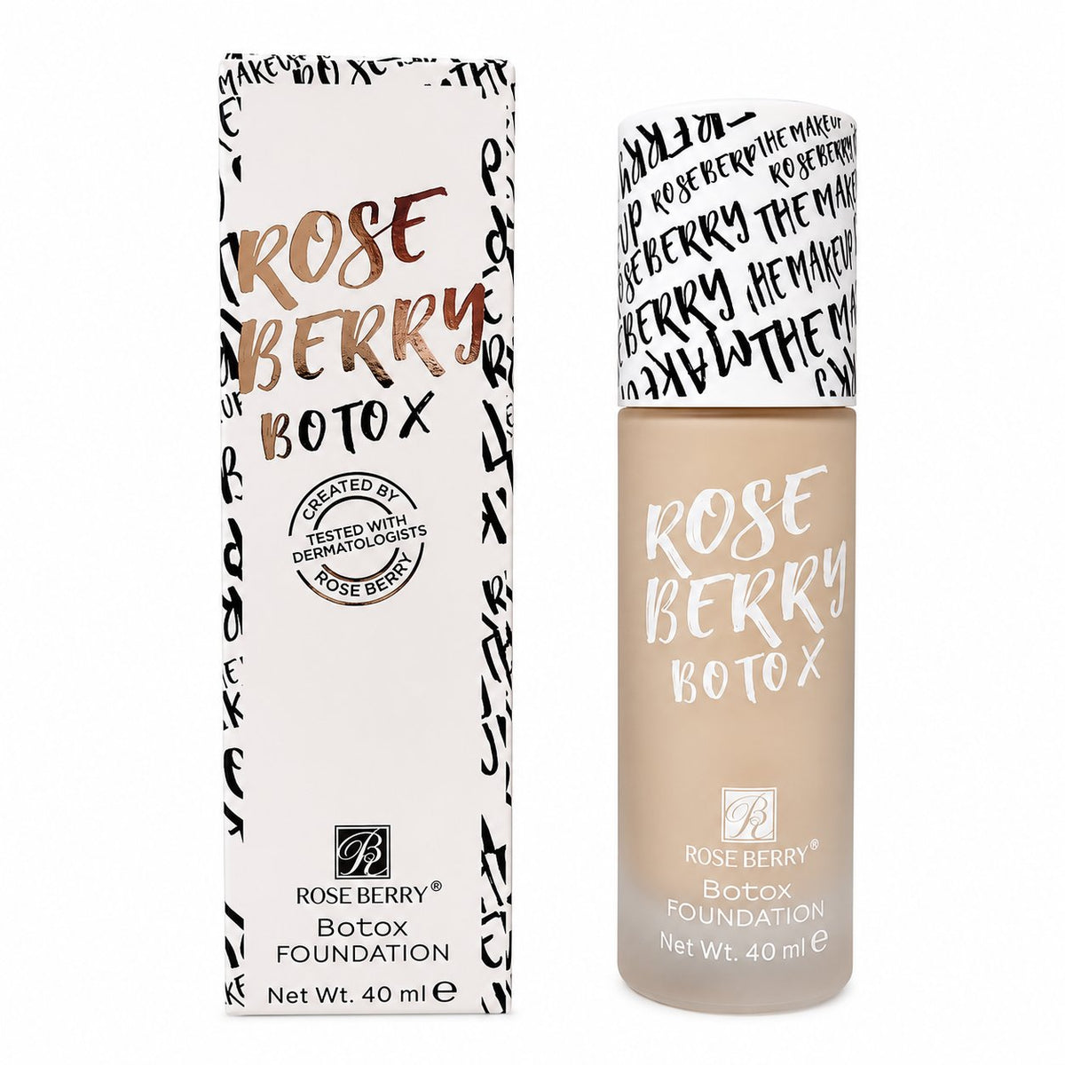 Rose Berry Foundation Waterproof 24H Long Lasting 40ml