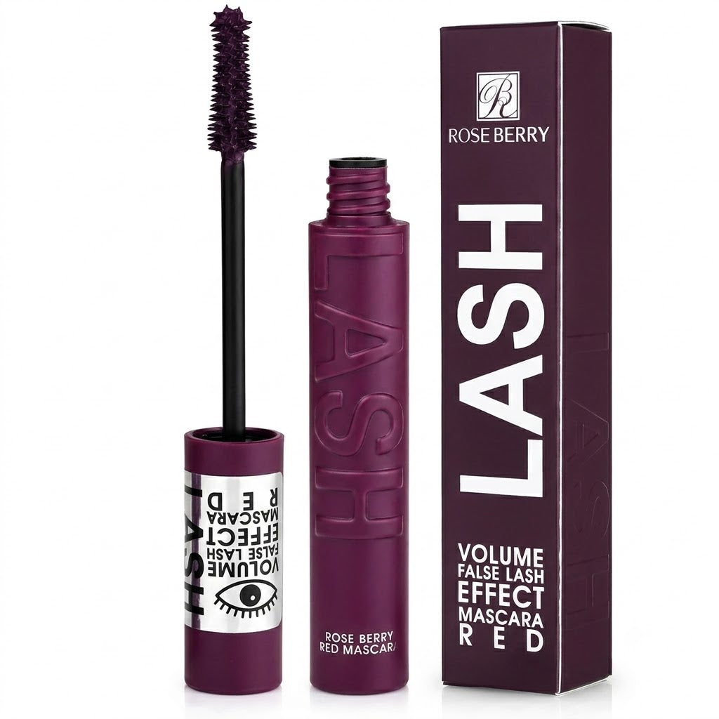 Rose Berry Lash Volume False Lash Effect Mascara Red