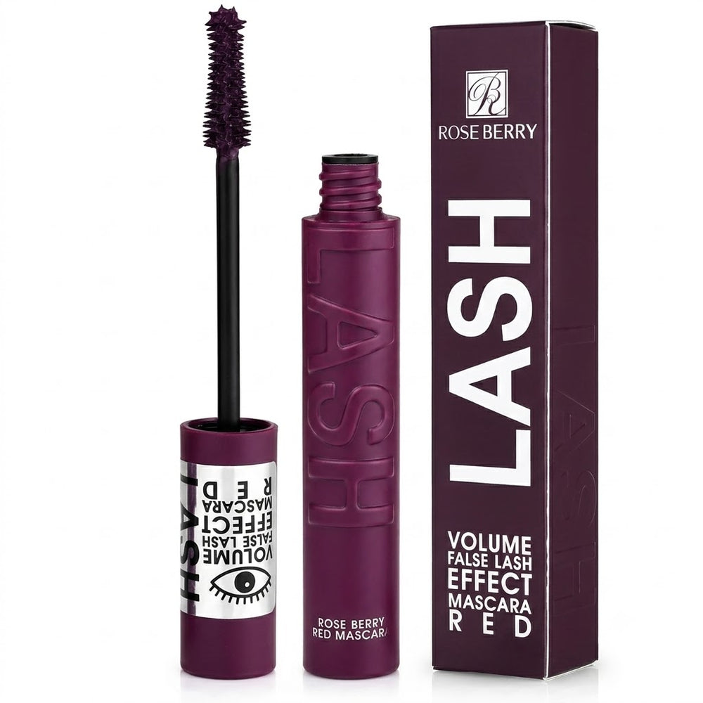 Rose Berry Lash Volume False Lash Effect Mascara Red