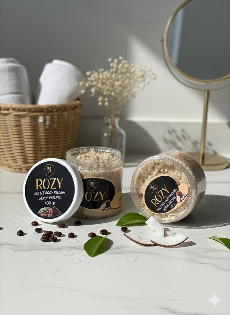Rozy body scrub Coconut & vanilla &musk 400g