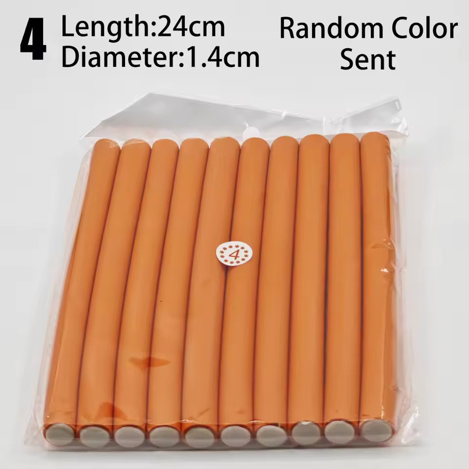 10 Pcs Hair Curlers Roll Stick – Soft Sponge Hair Curling Rollers 0.4"
