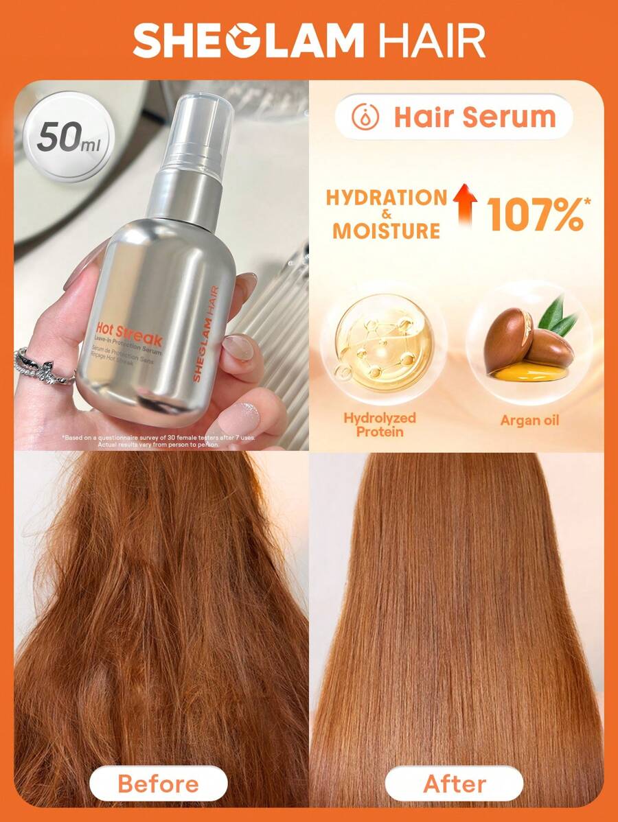 SHEGLAM HAIR Hot Streak Leave-In Protection Serum 50ml