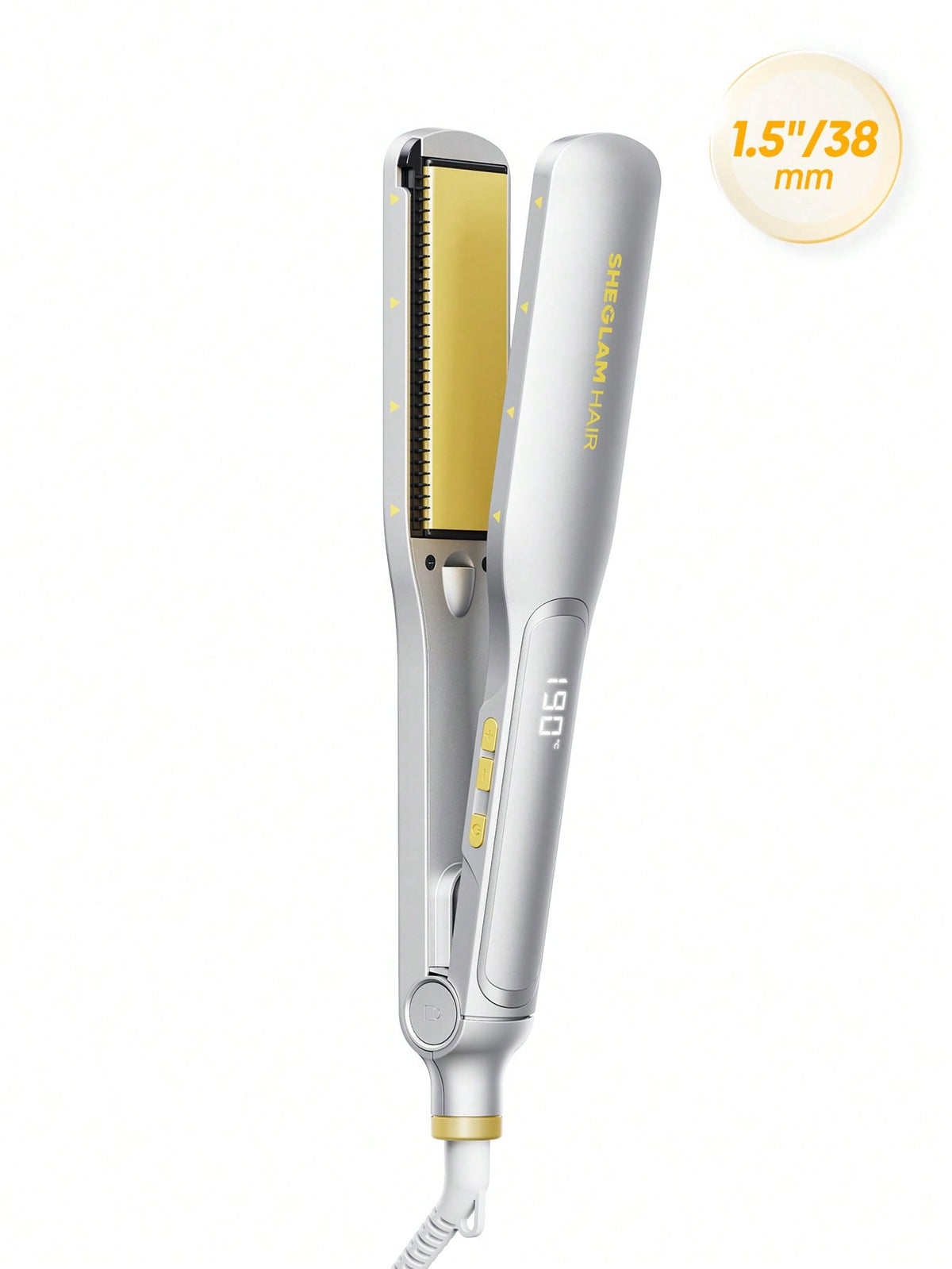 SHEGLAM HAIR Sleek Chic Wide Glide Straightener 38mm