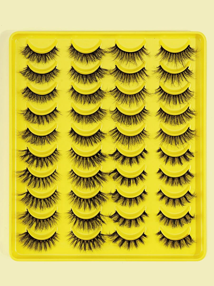 SHEIN MAGEFY MAGEFY 20 Pairs Of Natural Full Mixed Style Eyelashes