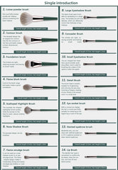 SheIn Makeup brush set consisting of 14 pieces + two sponge pieces