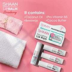 Shaan Nourishing lip balm Strawberry spf30