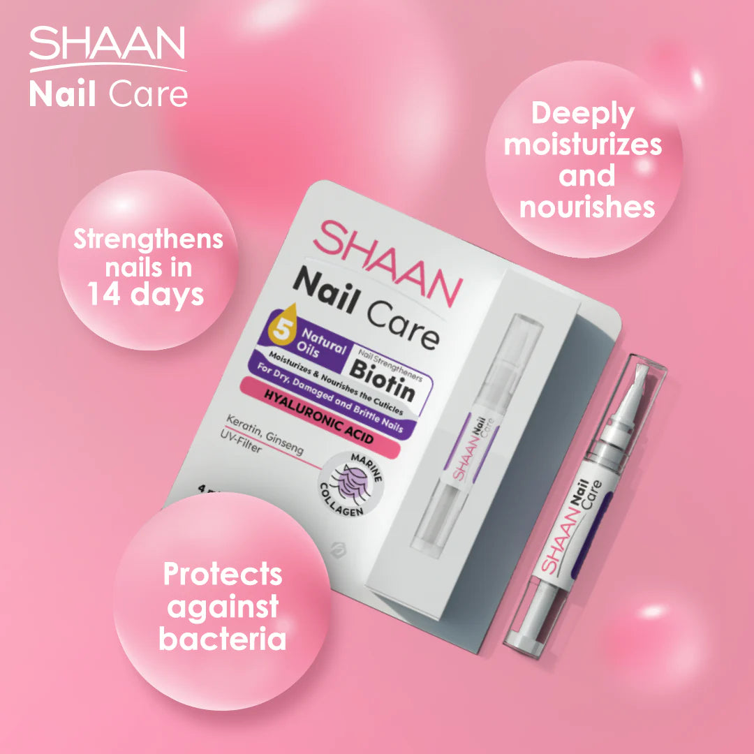 Shaan Nail Care Serum For Dry Damaged And Brittle Nails 4Ml