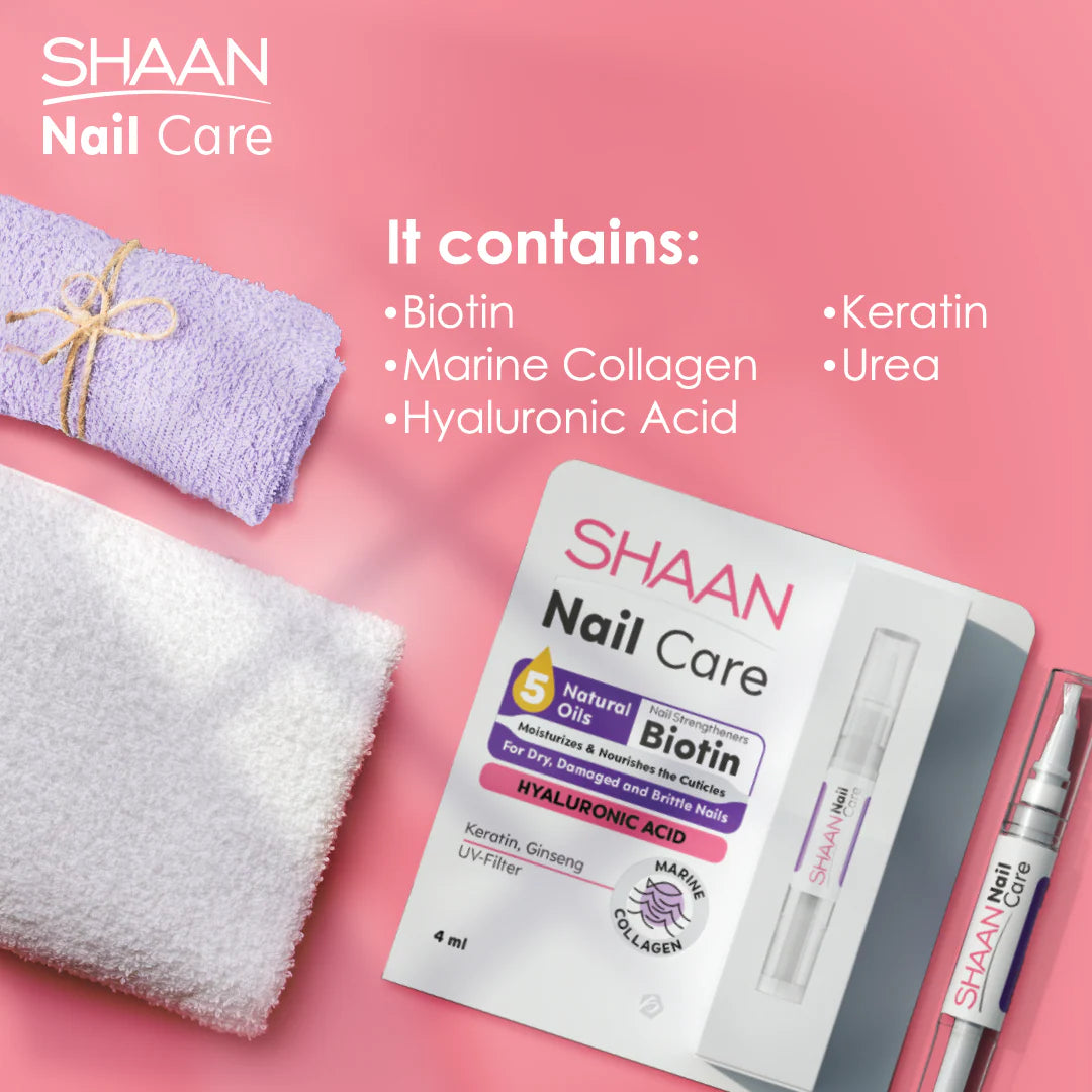 Shaan Nail Care Serum For Dry Damaged And Brittle Nails 4Ml