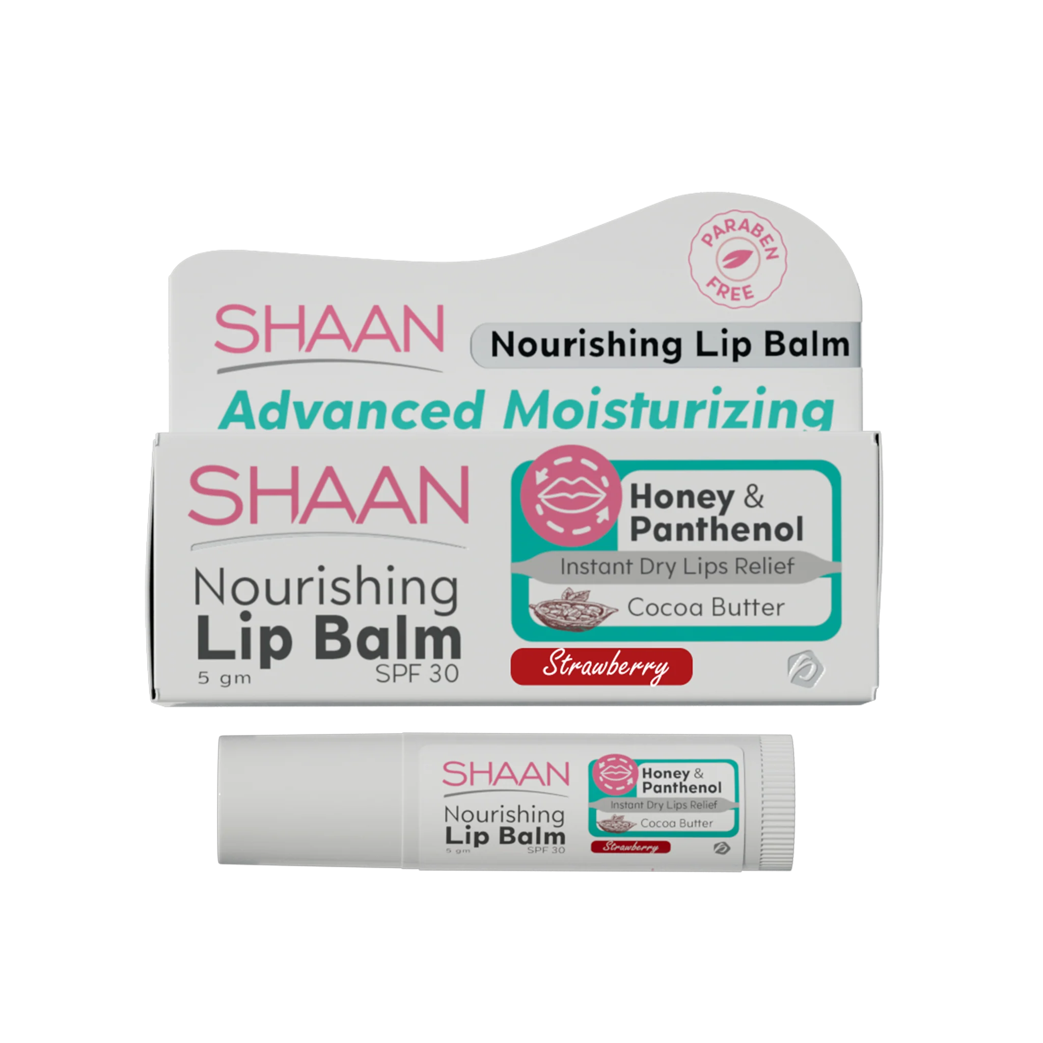 Shaan Nourishing lip balm Strawberry spf30