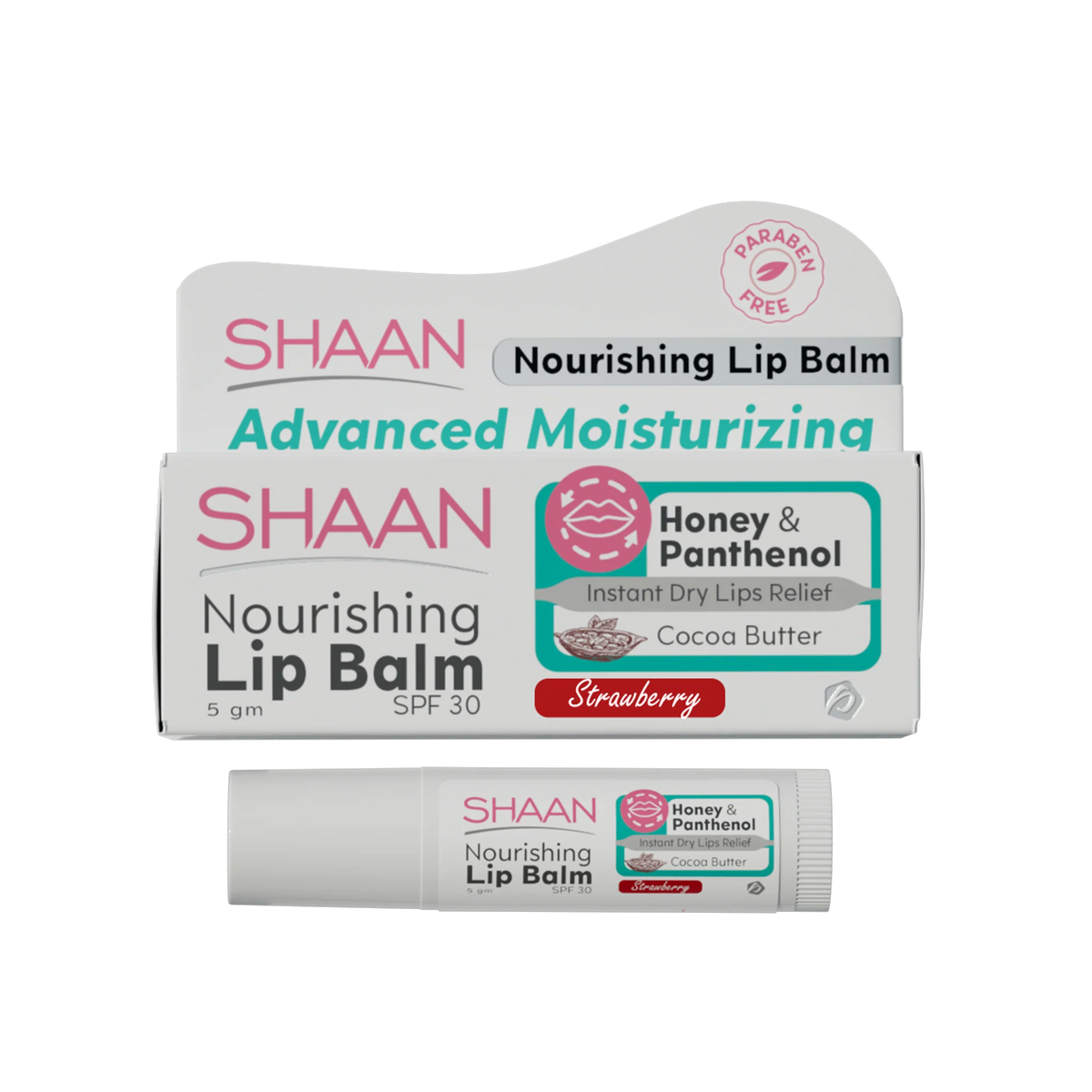 Shaan Nourishing lip balm Strawberry spf30