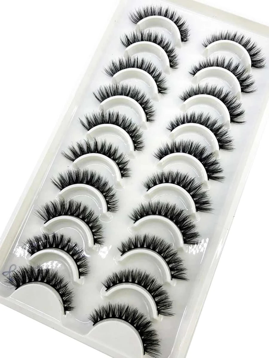 SheIn Eyelashes Set of 10 Pairs of False Eyelashes (LX-8)