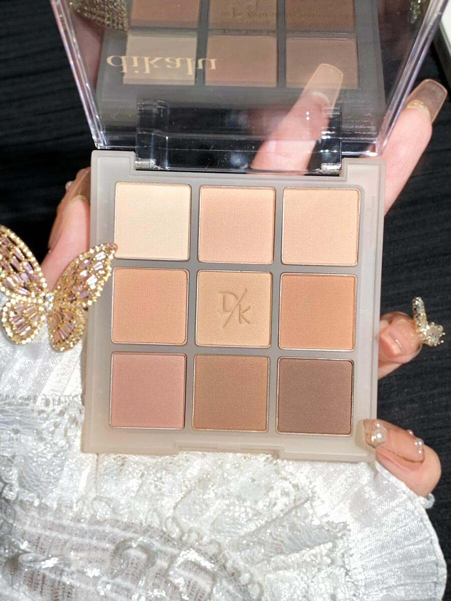 SheIn Korean eyeshadow palette 9 color code 07 chocolate