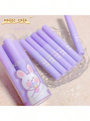 SheIn Rabbit Print Lip Gloss Kit 6Pcs Long-Lasting Matte Liquid Lipstick