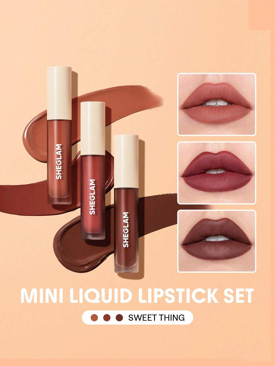 Sheglam Allure 3 Piece Mini Liquid Lipstick Set - Sweet Thing