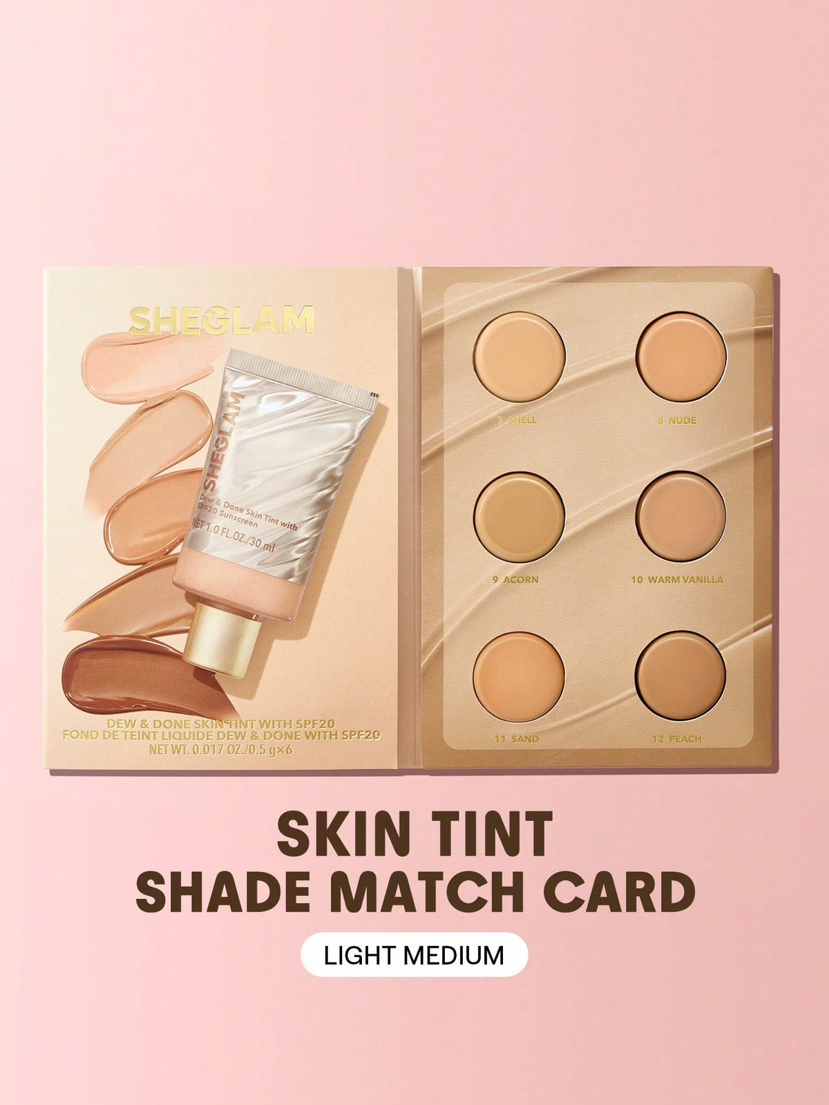 Sheglam Dew and Done Skin Tint With Spf20 Sample