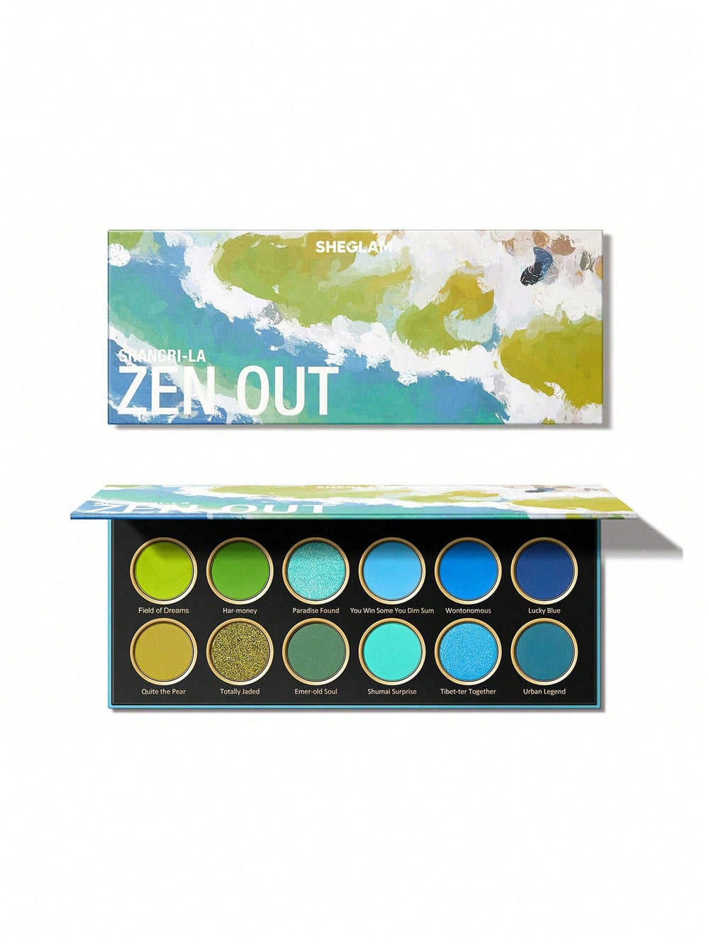 Sheglam Eyeshadow Palette Zen Out Shangril 12 Colors