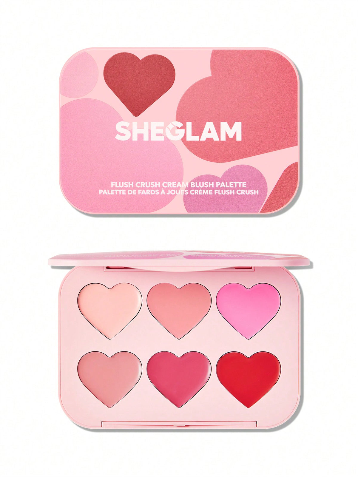 Sheglam Flush Crush Cream Blush Palette-Blushing Bouquet 6-Color Creamy
