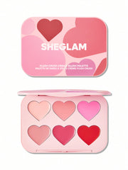 Sheglam Flush Crush Cream Blush Palette-Blushing Bouquet 6-Color Creamy