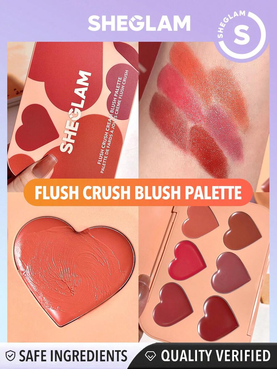 Sheglam Flush Crush Cream Blush Palette-Cottage Core Garden