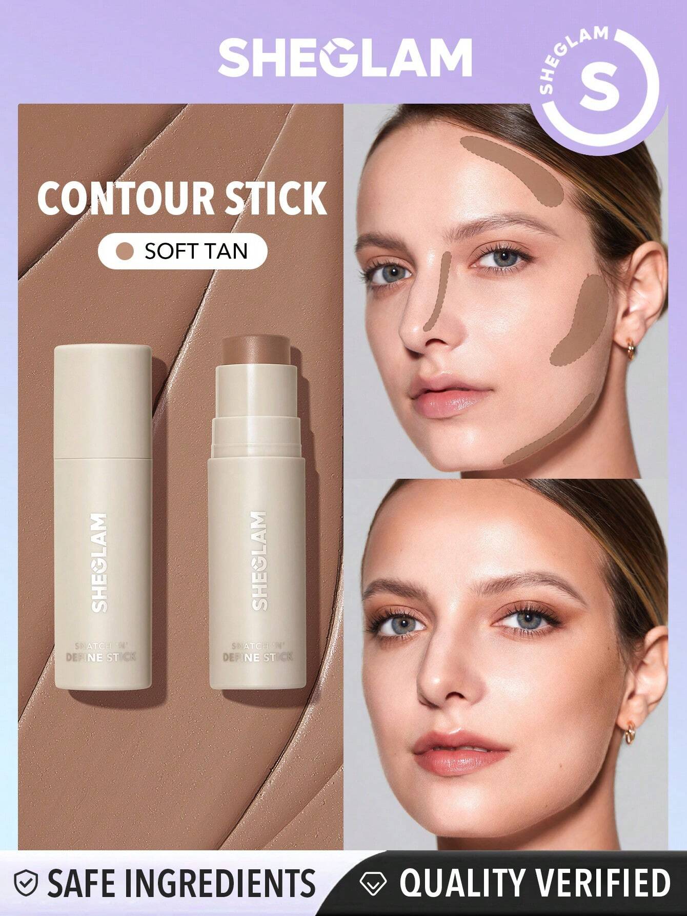 Sheglam Glowin Up Contour Stick - Soft Tan