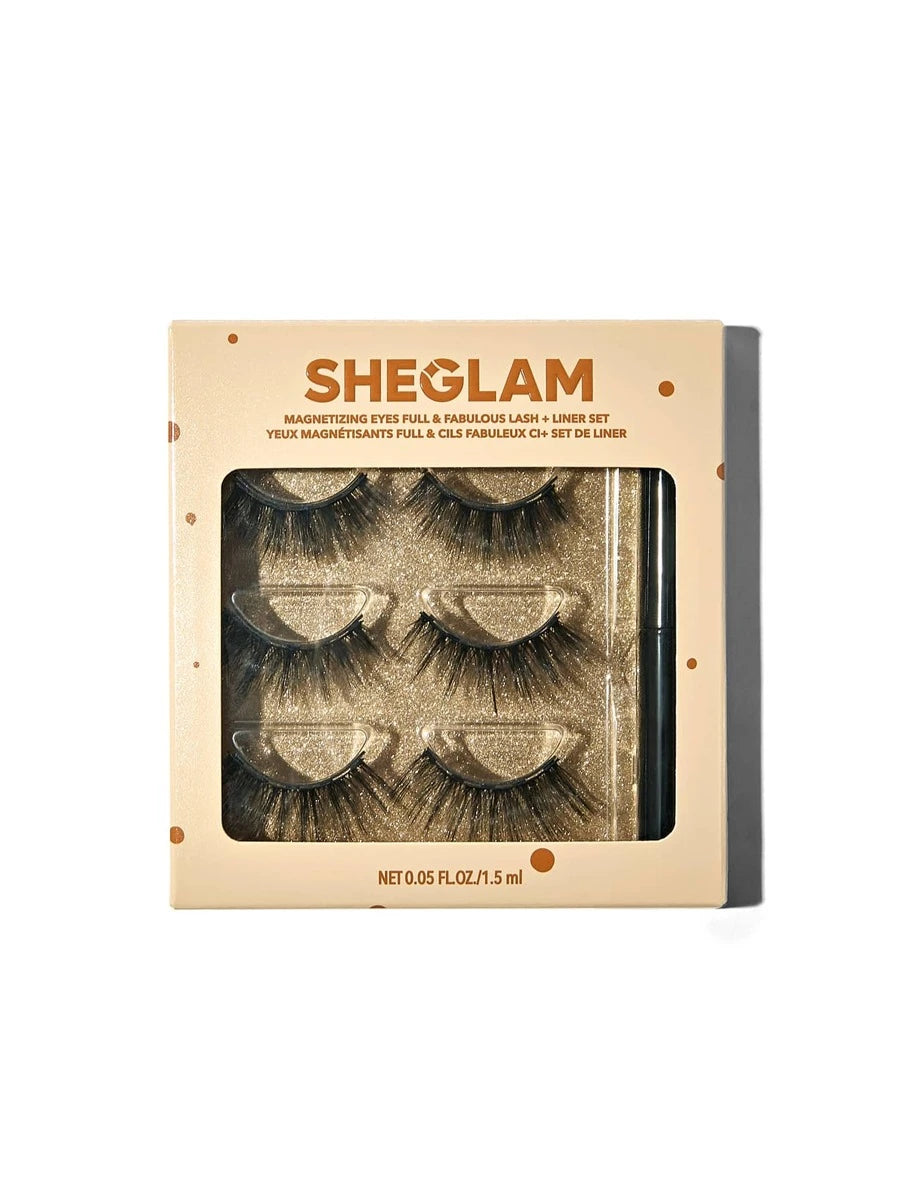Sheglam Magnetizing Eyes Full And Fabulous Lash + Liner Set