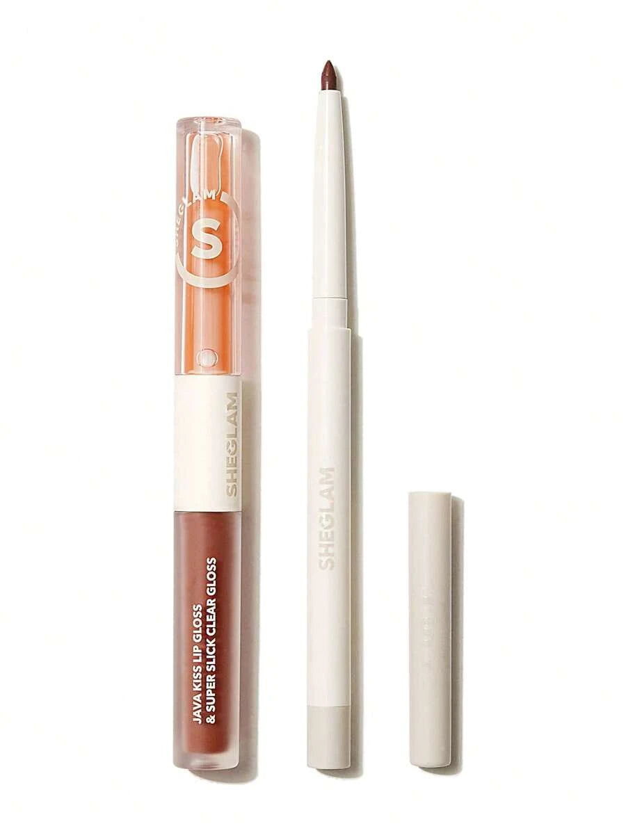 Sheglam Soft 90's Glam 3 in 1 Lip Liner And Lip Duo - Haute Cocoa
