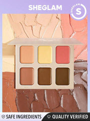 Sheglam Stereo Face Creamy Contour Palette 6 shades French Girl