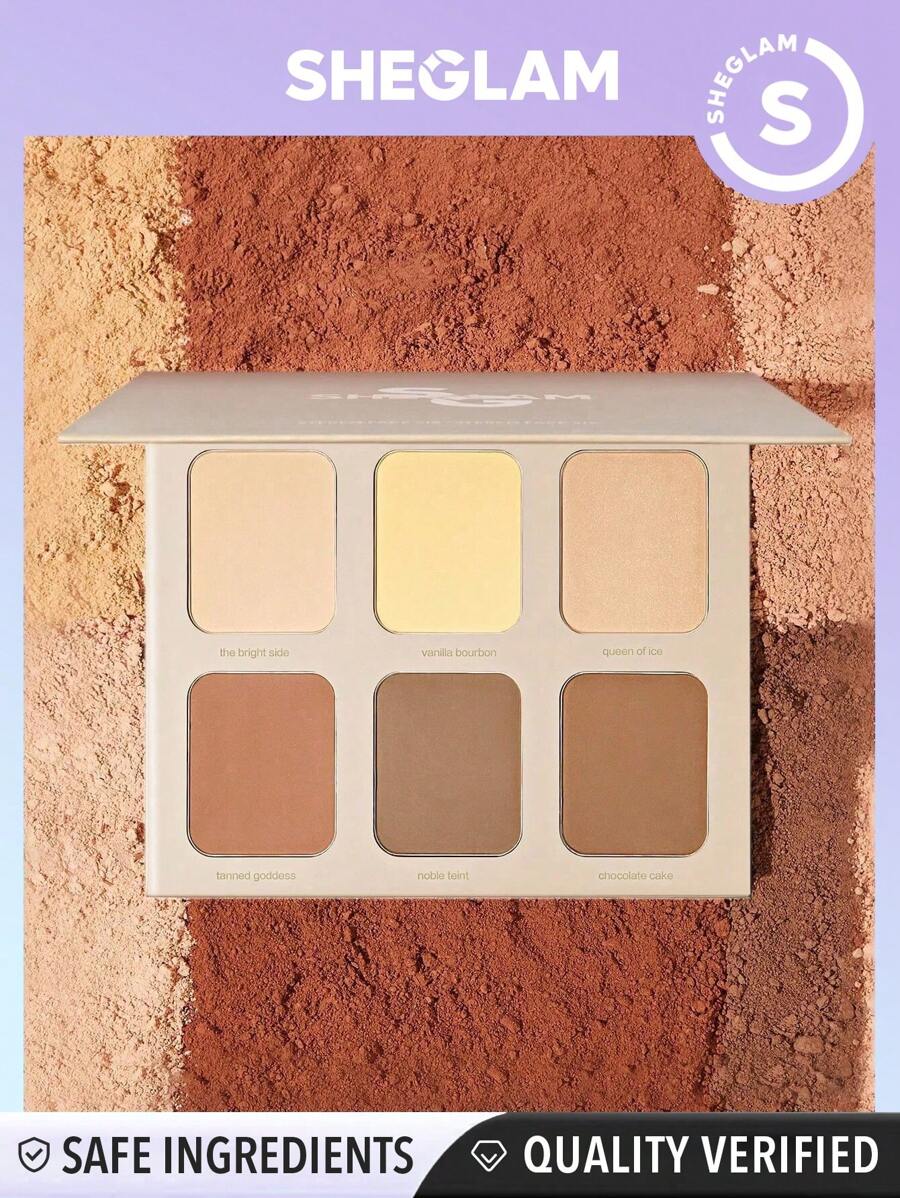 Sheglam Streo Face Six Palette 6 shades Nude