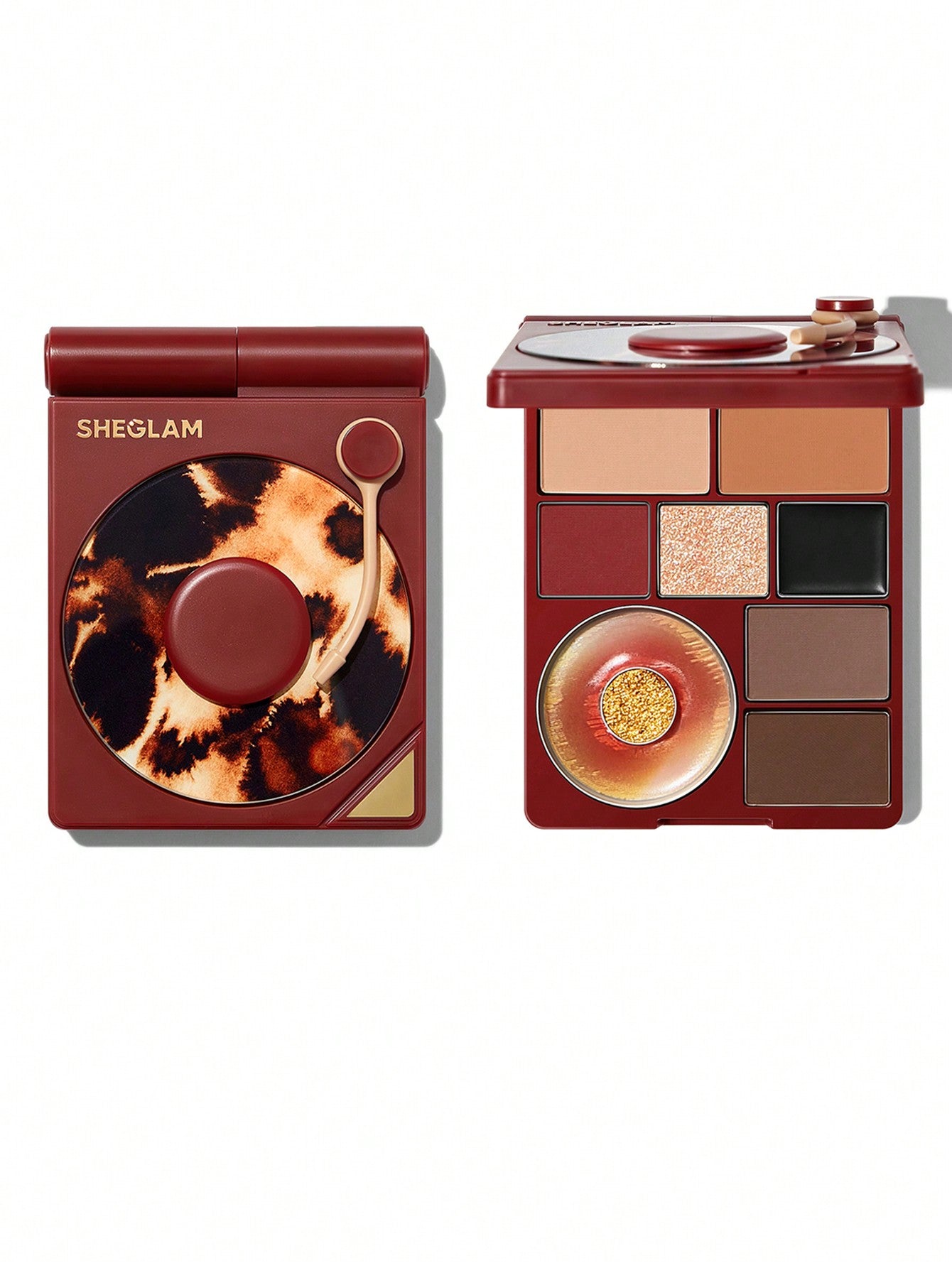 Sheglam Vinyl Pop Color Palette-Sunkissed Reverie 9-Color Shimmer