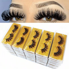 Shein 10 Pairs Mink Lashes 3d Mink Eyelashes Natural