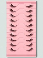 Shein 10pairs Natural Crossed Eyelashes