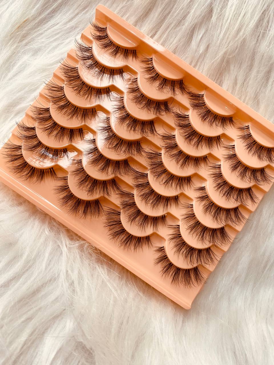 Shein 14 Pairs Eyelashes Wispy Soft Mink