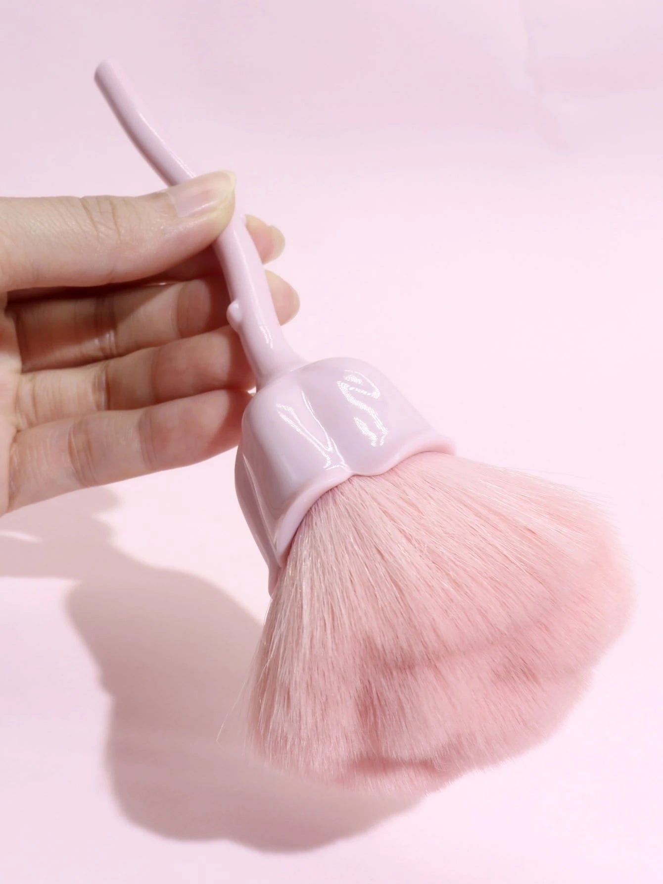 Shein 1pc Large Rose Shaped Blush Brush