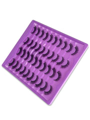 Shein 20 Pairs Beige Crystal Eyelashes