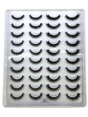 Shein 20 pairs of long false eyelashes enhanced with 3D technology and a natural look